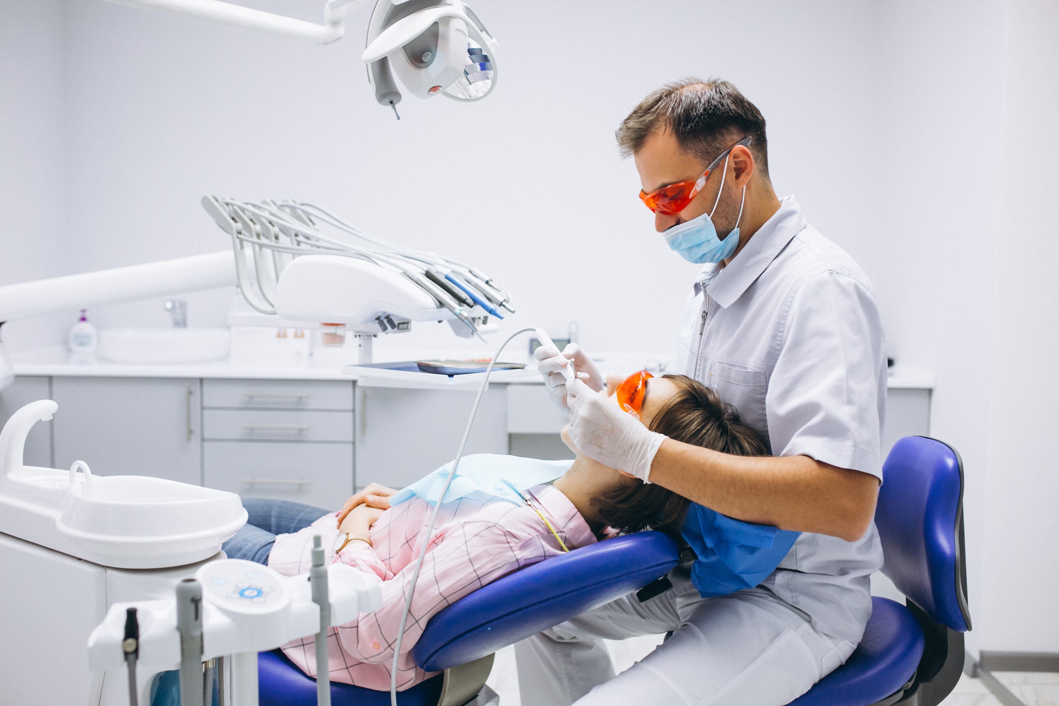 woman at the dentist